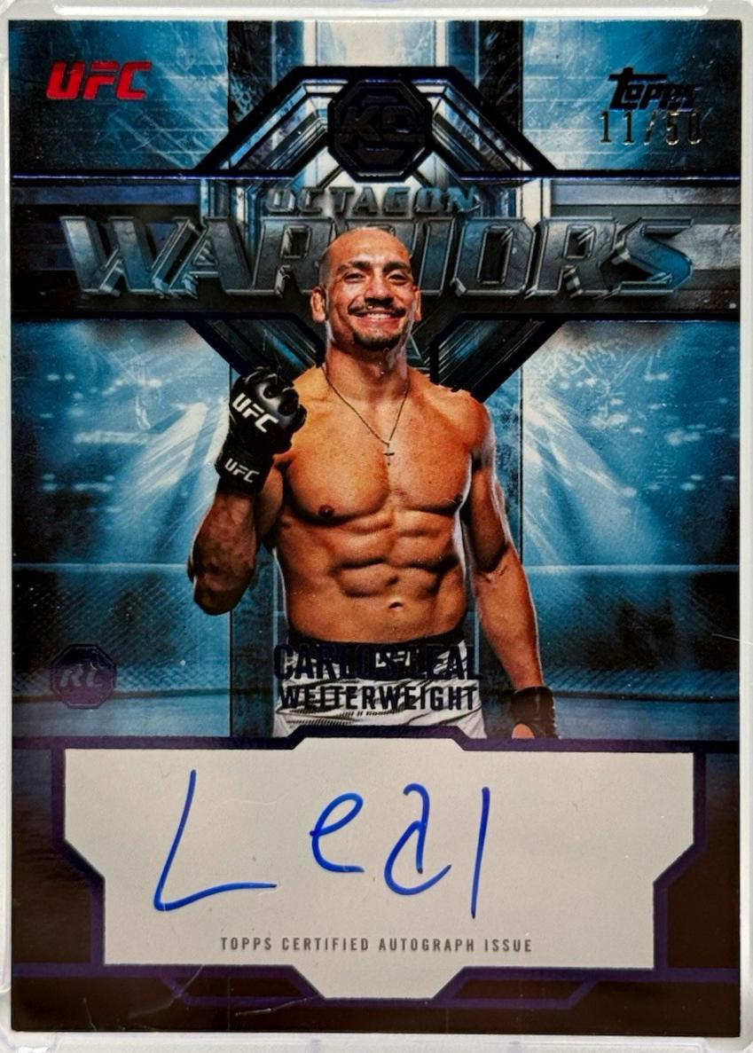 Carlos Leal 2026 Topps Knockout UFC Octagon Warriors #OWS-CL Platinum