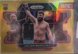 Julian Marquez 2022 Panini Prizm UFC Base #34 Gold