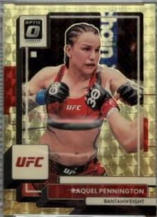 Raquel Pennington 2023 Panini Donruss Optic UFC Base #20 Gold Vinyl