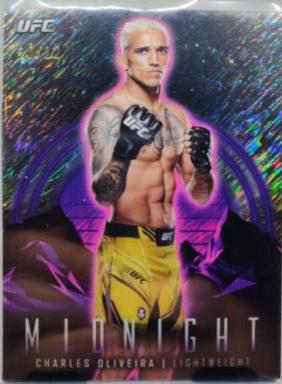 Charles Oliveira 2024 Topps Midnight UFC Base #7 Midnight