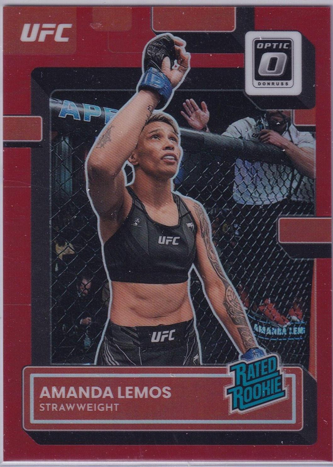 Amanda Lemos 2023 Panini Donruss Optic UFC Base #128 Red