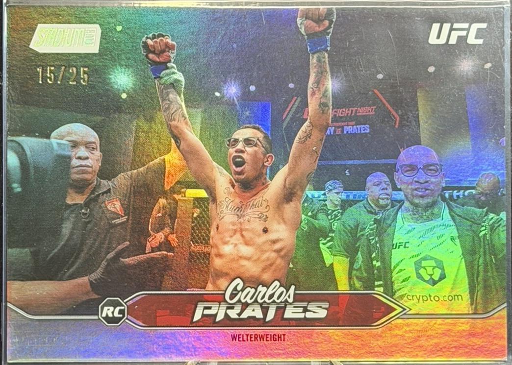 Carlos Prates 2025 Topps Stadium Club UFC Base #78 Rainbow