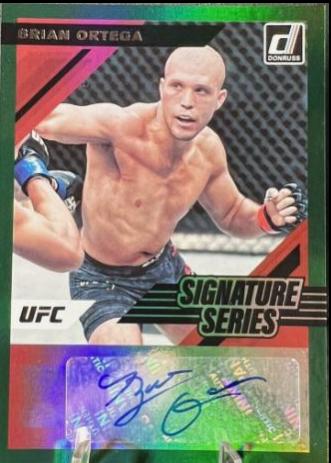 Brian Ortega 2022 Panini Donruss UFC Signature Series #36 Green