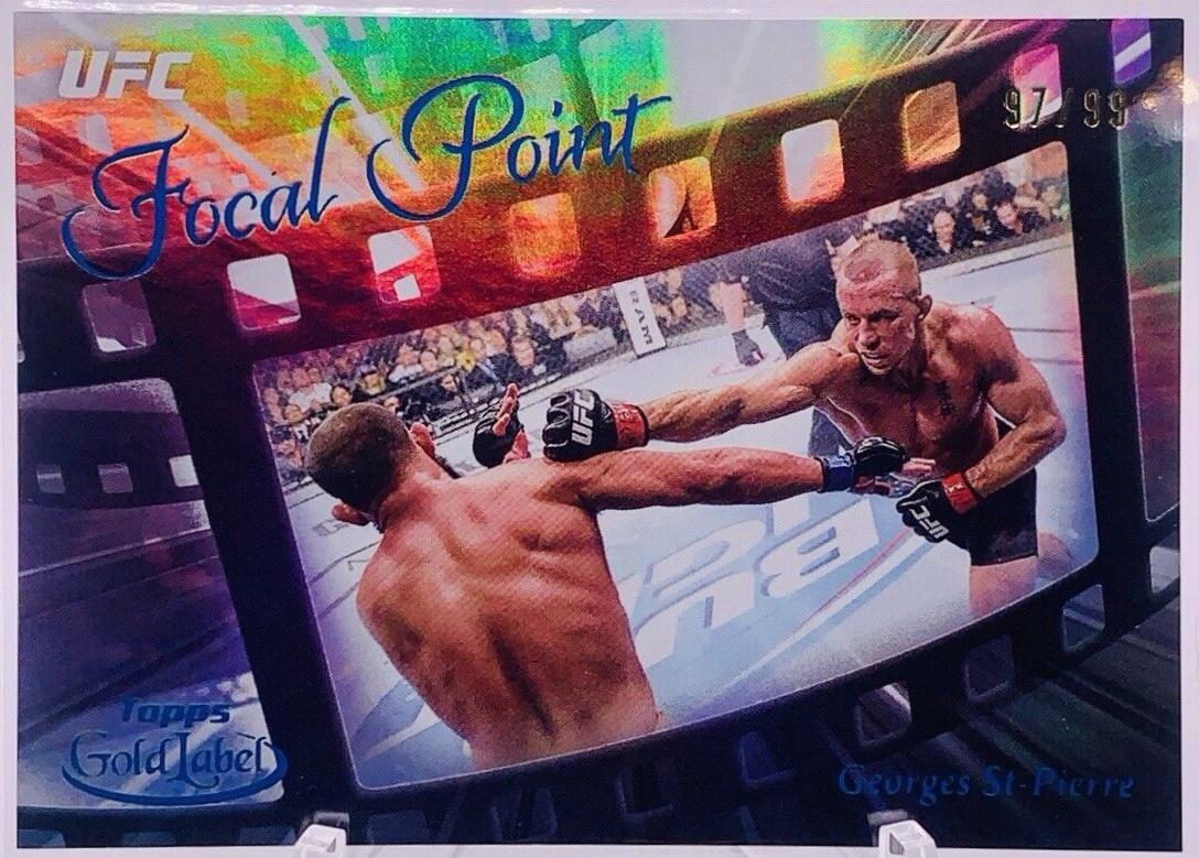 Georges St-Pierre 2024 Topps Gold Label UFC Focal Point #FP-3 Blue