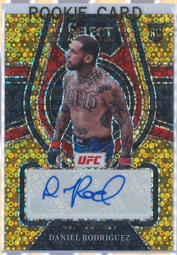 Daniel Rodriguez 2022 Panini Select UFC Rookie Signatures #2 Gold Disco