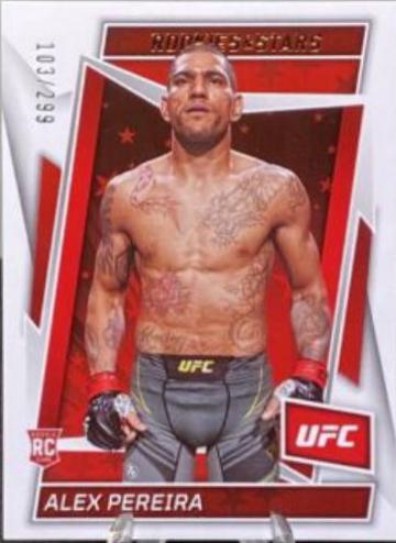 Alex Pereira 2023 Panini Chronicles UFC Base Rookies and Stars #181 Bronze
