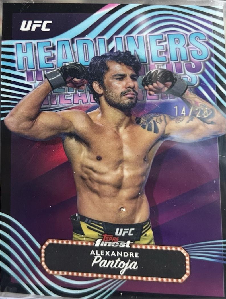 Alexandre Pantoja 2024 Topps Finest UFC Headliners #HDL-15 Black Refractor