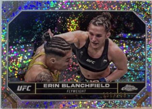 Erin Blanchfield 2024 Topps Chrome UFC Base #65 Speckle Refractor