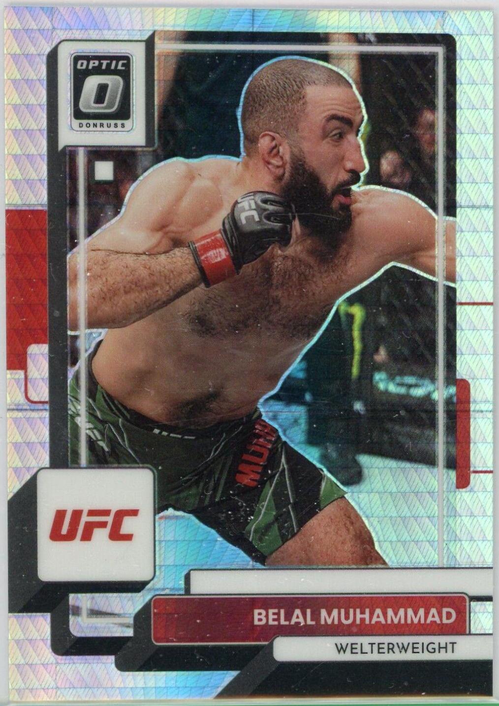 Belal Muhammad 2023 Panini Donruss Optic UFC Base #43 Lucky Envelopes