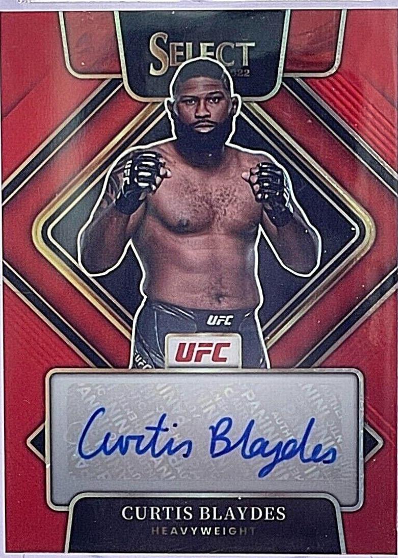 Curtis Blaydes 2022 Panini Select UFC Signatures #30 Red