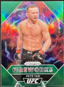 Petr Yan 2021 Panini Prizm UFC Fireworks #3 Green
