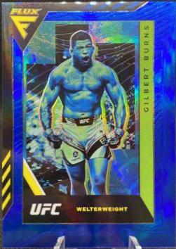 Gilbert Burns 2022 Panini Chronicles UFC Base Flux #335 Blue