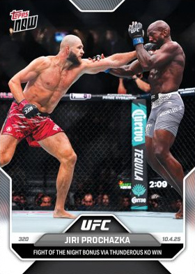 Jiri Prochazka Topps Now UFC Base #33 Red Foil
