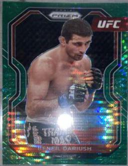 Beneil Dariush 2021 Panini Prizm UFC Base #28 Green Pulsar