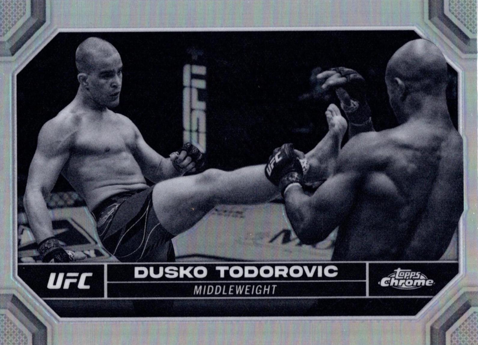 Dusko Todorovic 2024 Topps Chrome UFC Base #63 Negative Refractor