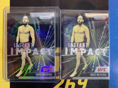 Jorge Masvidal 2021 Panini Prizm UFC Instant Impact #10 Silver