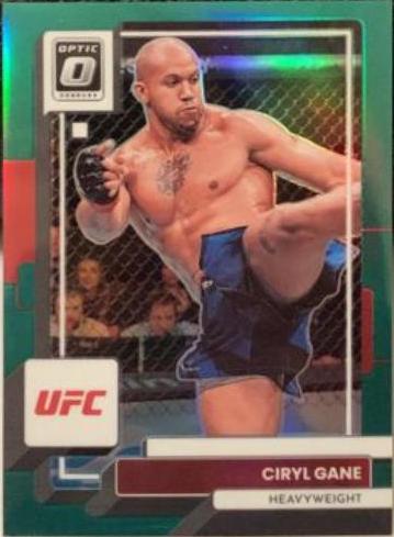 Ciryl Gane 2023 Panini Donruss Optic UFC Base #95 Green