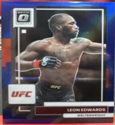 Leon Edwards 2023 Panini Donruss Optic UFC Base #3 Blue