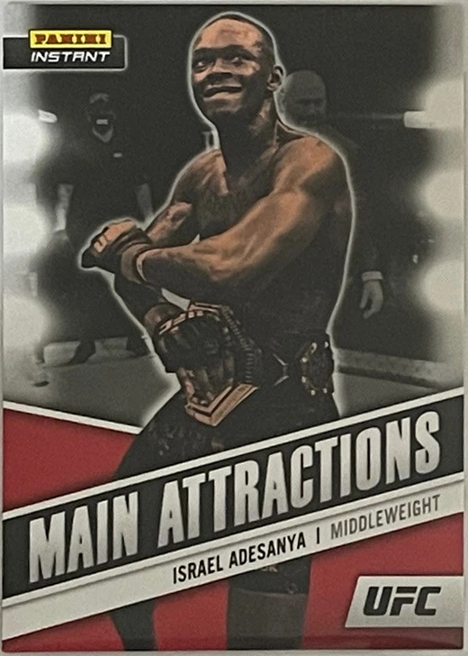 Israel Adesanya 2021 Panini Instant UFC Main Attractions #MA9