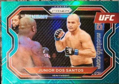 Junior Dos Santos 2021 Panini Prizm UFC Base #131 Teal