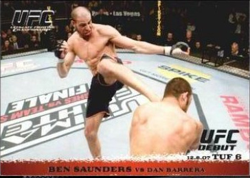 Ben Saunders / Dan Barrera 2009 Topps UFC Round 1 Base #73 Black
