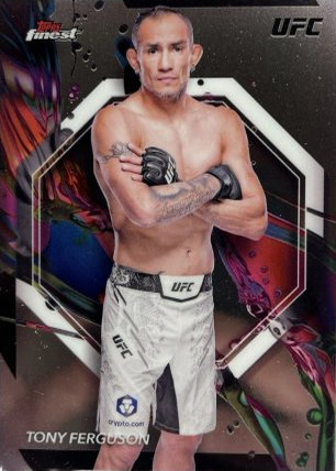 Tony Ferguson 2024 Topps Finest UFC Base Common #96 Superfractor