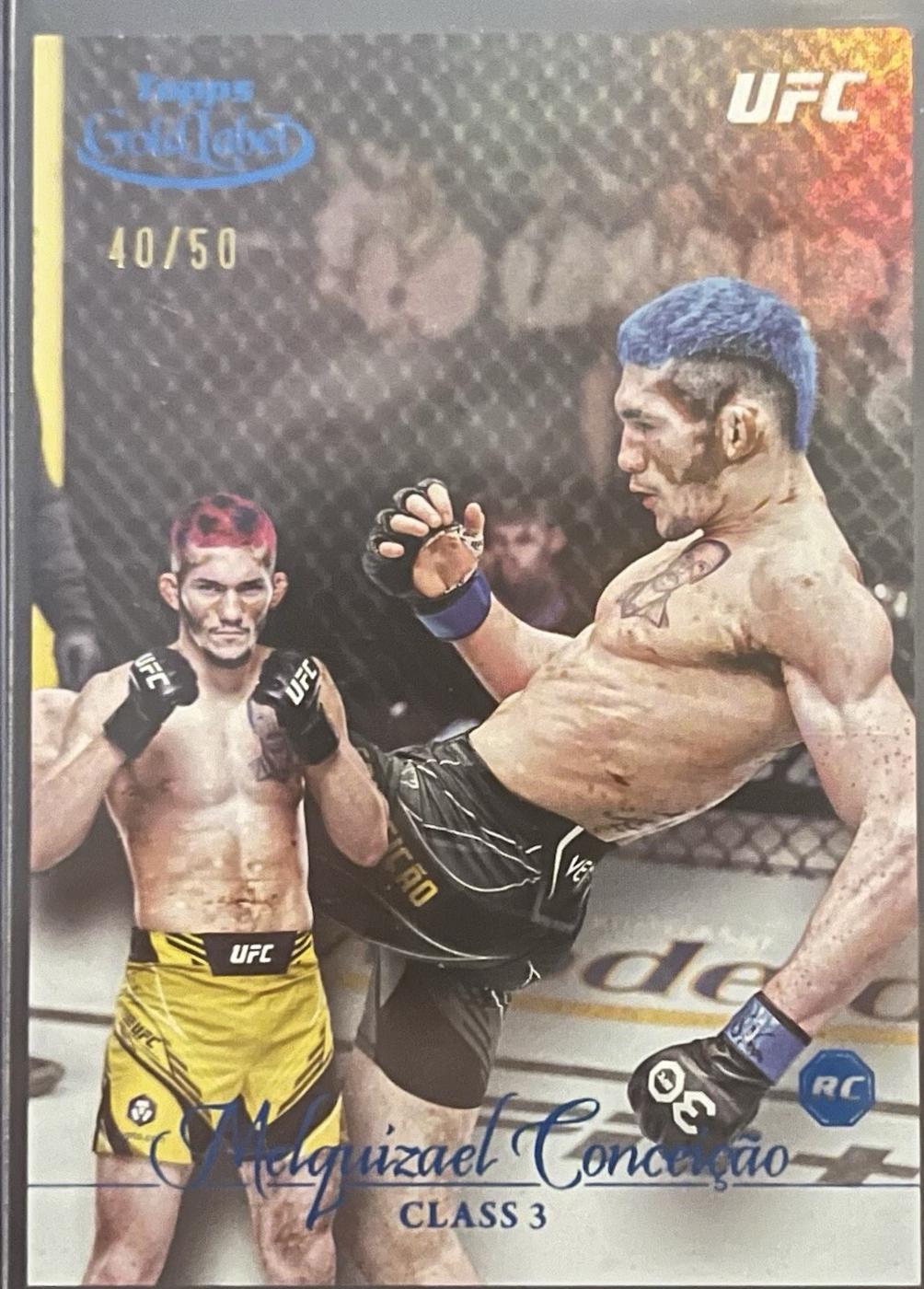 Melquizael Conceição 2024 Topps Gold Label UFC Base Class III #61 Blue
