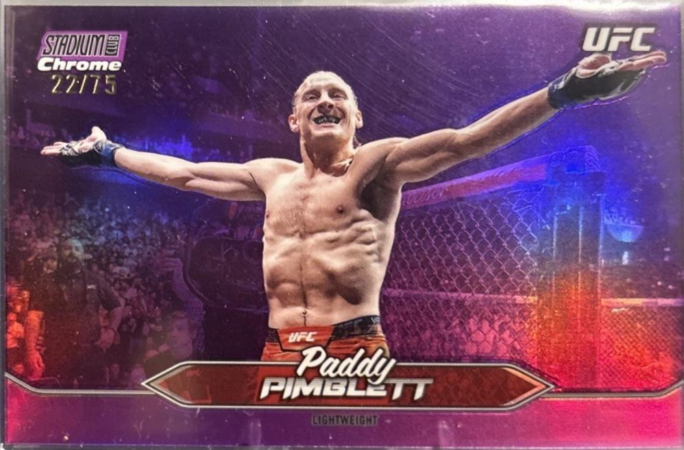 Paddy Pimblett 2025 Topps Stadium Club UFC Base #194 Purple