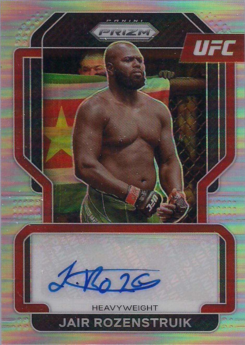 Jairzinho Rozenstruik 2022 Panini Prizm UFC Signatures #56 Silver