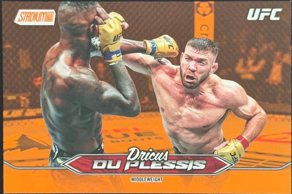 Dricus Du Plessis 2025 Topps Stadium Club UFC Base #126 Orange