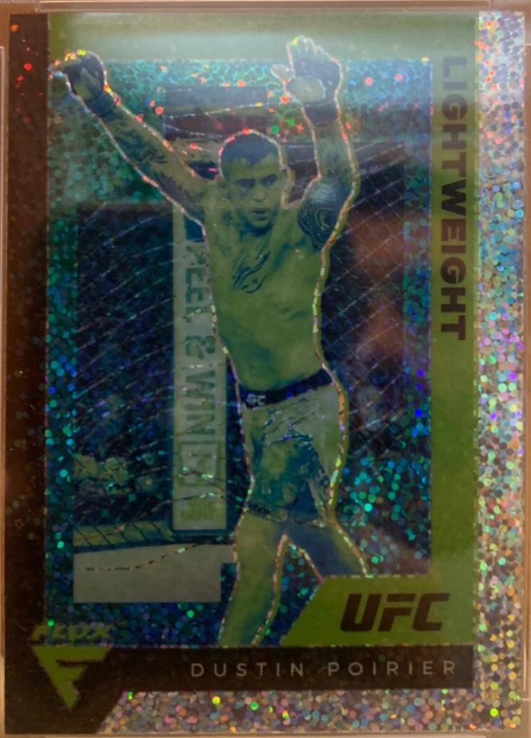 Dustin Poirier 2021 Panini Chronicles UFC Base Flux #252 White Sparkle