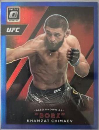 Khamzat Chimaev 2022 Panini Donruss Optic UFC Also Known As #23 Blue
