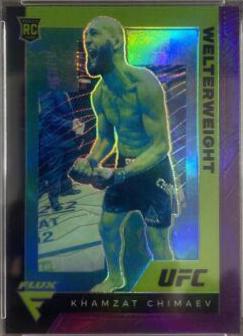 Khamzat Chimaev 2021 Panini Chronicles UFC Base Flux #251 Purple