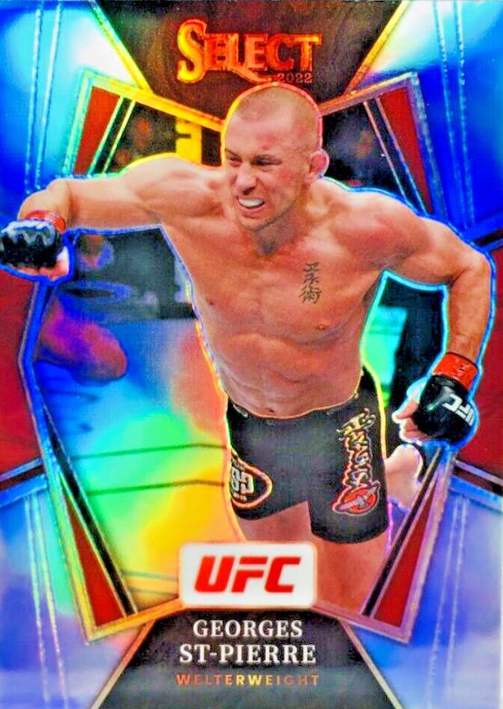 Georges St-Pierre 2022 Panini Select UFC Premier Level #108 Silver