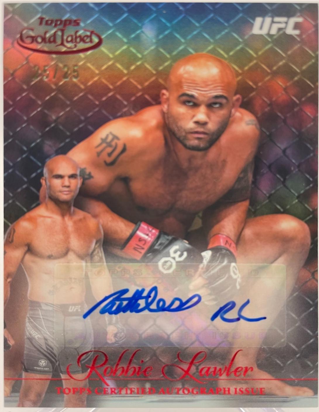 Robbie Lawler 2024 Topps Gold Label UFC Gold Label Autographs #GLA-RLA Red