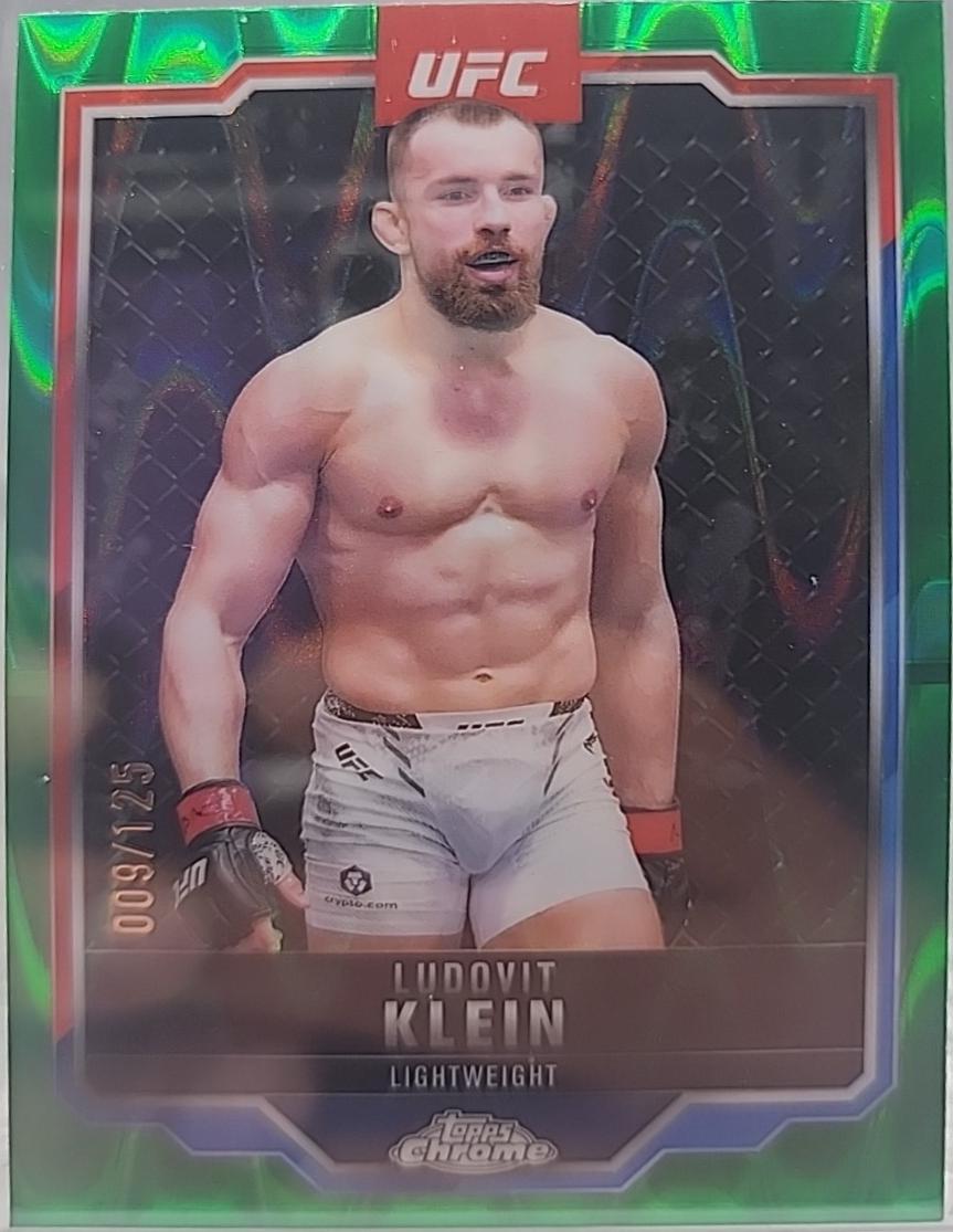 Ludovit Klein 2025 Topps Chrome UFC Base #32 Green Wave