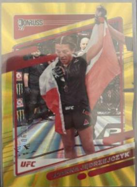 Joanna Jędrzejczyk 2022 Panini Donruss UFC Base #91 Gold