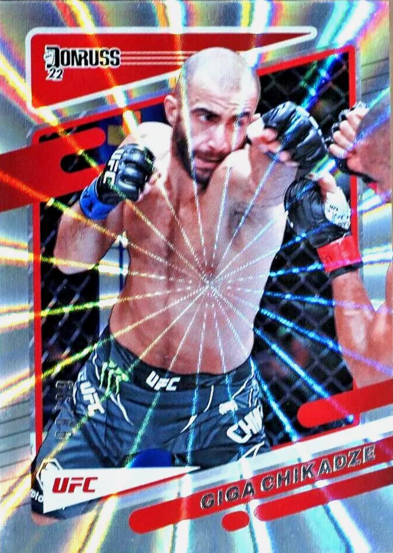 Giga Chikadze 2022 Panini Donruss UFC Base #69 Laser