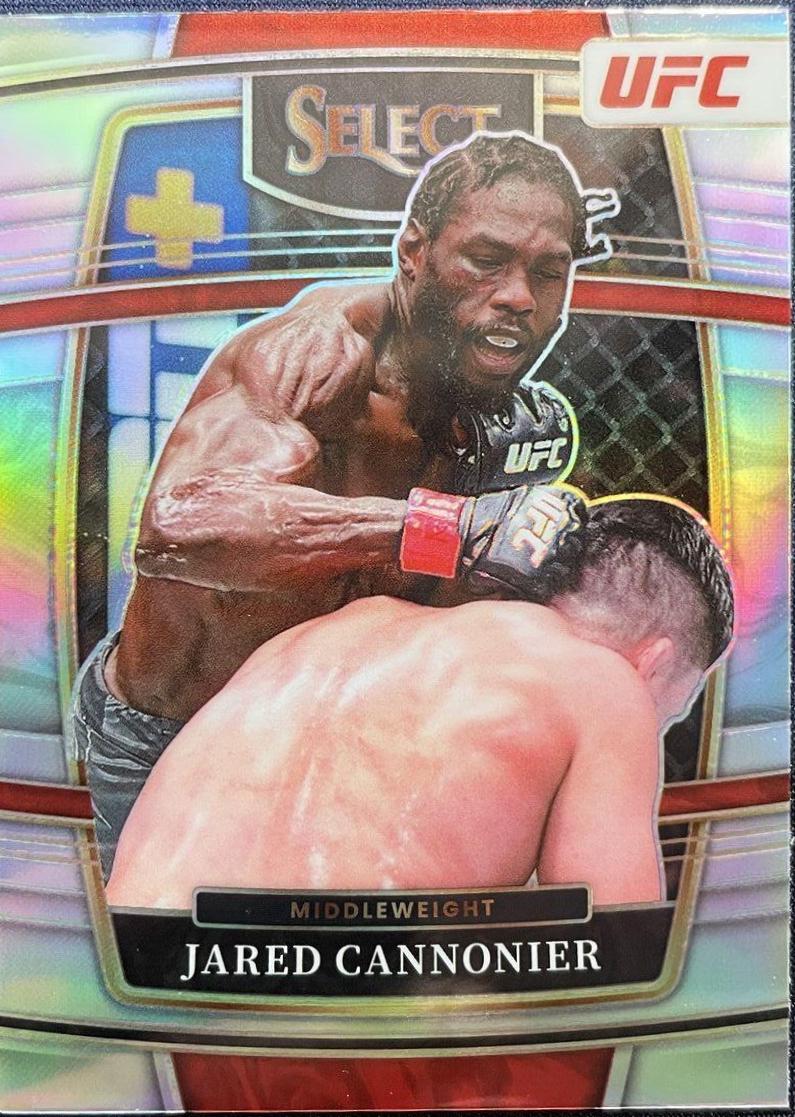 Jared Cannonier 2022 Panini Select UFC Concourse #8 Silver