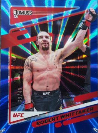 Robert Whittaker 2022 Panini Donruss UFC Base #28 Blue