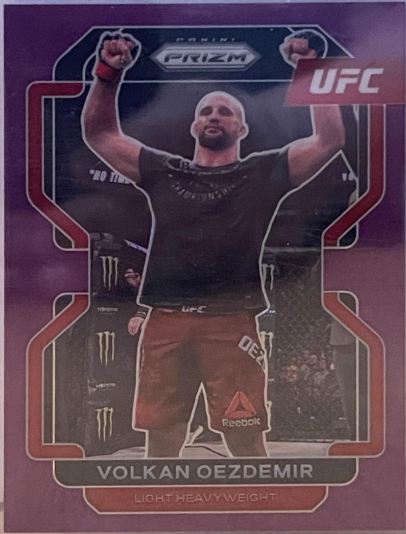 Volkan Oezdemir 2022 Panini Prizm UFC Base #184 Purple