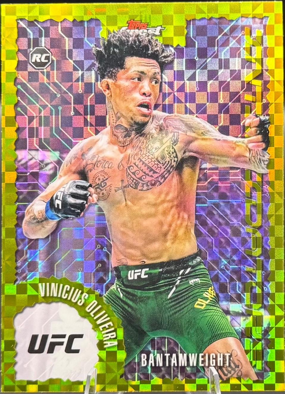 Vinicius Oliveira 2025 Topps Finest UFC Intimidators #IT-9 Checkerboard Refractor