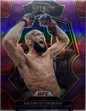 Khamzat Chimaev 2023 Panini Select UFC Octagonside #213 Purple