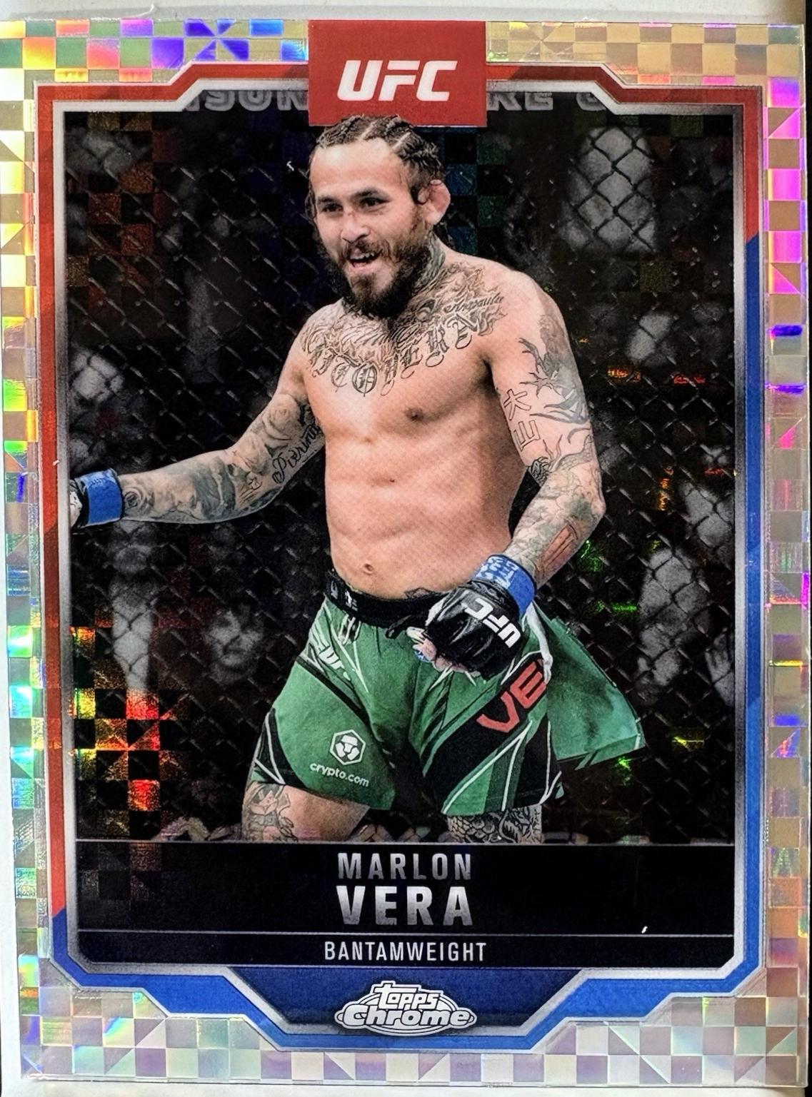 Marlon Vera 2025 Topps Chrome UFC Base #151 X-Fractor