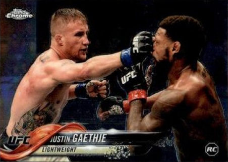 Justin Gaethje 2018 Topps Chrome UFC Base #71 Diamond Hot Box