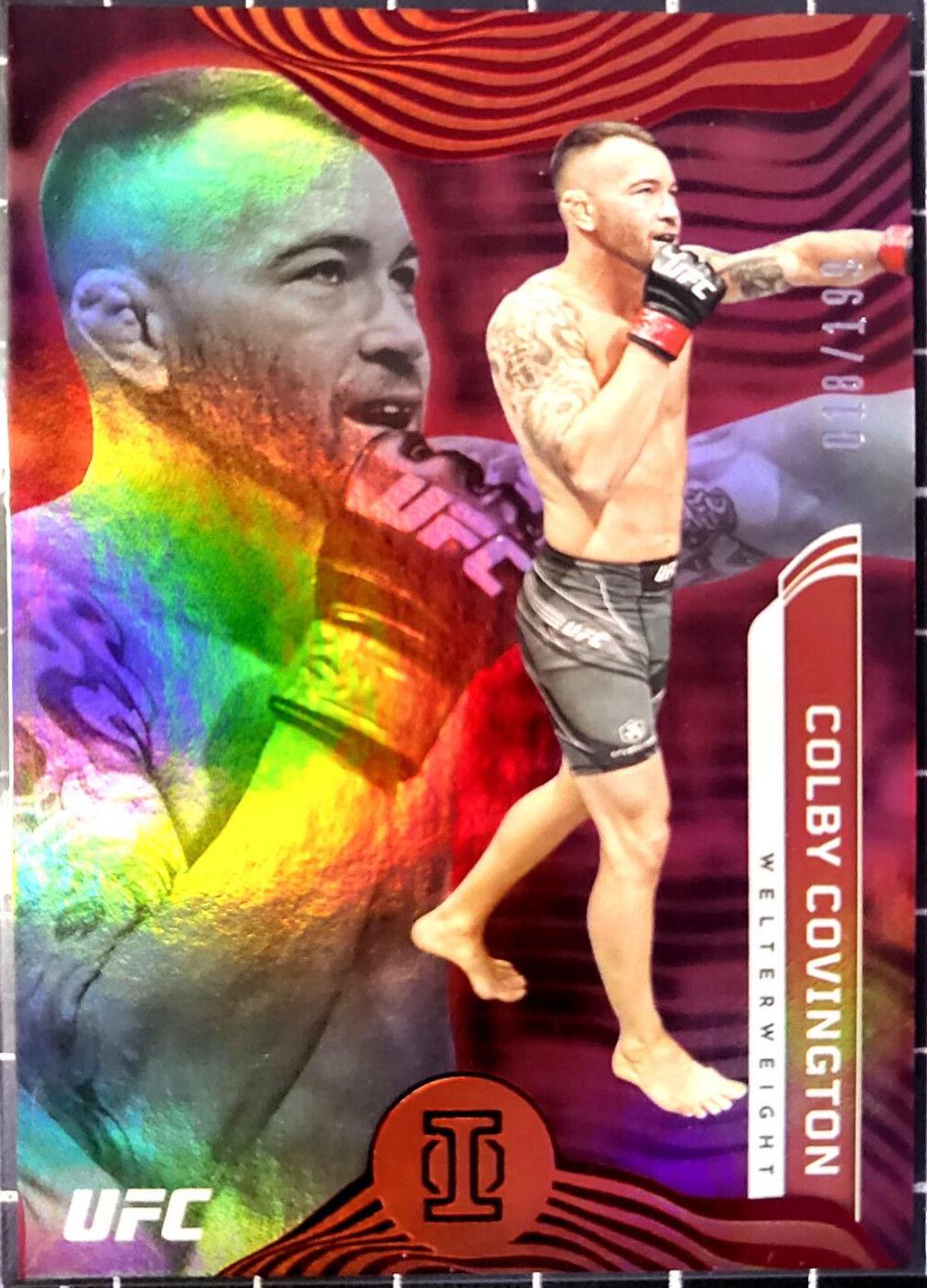 Colby Covington 2022 Panini Chronicles UFC Base Illusions #267 Red
