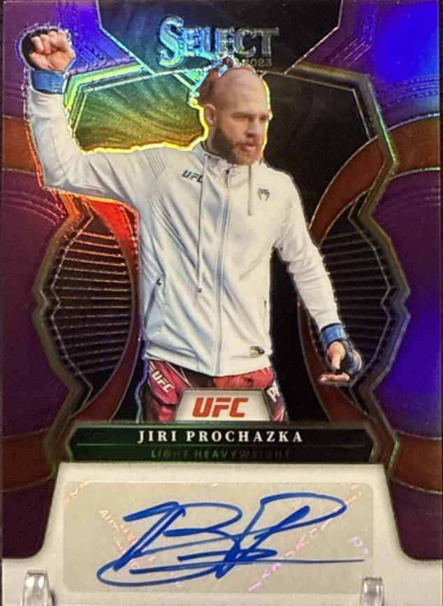 Jiri Prochazka 2023 Panini Select UFC Signatures #17 Purple