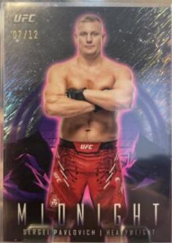 Sergei Pavlovich 2024 Topps Midnight UFC Base #49 Midnight