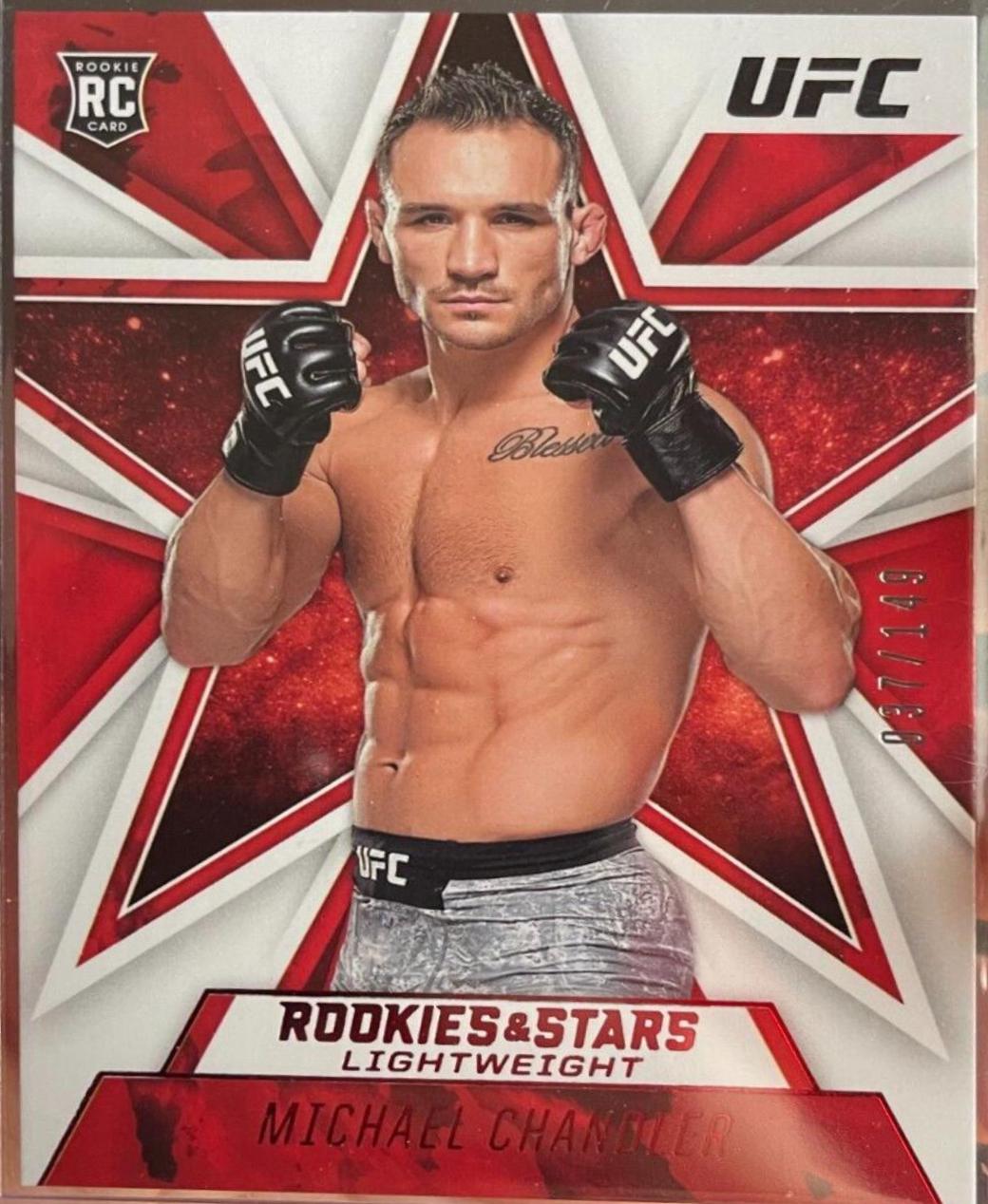 Michael Chandler 2021 Panini Chronicles UFC Base Rookies and Stars #83 Asia Red