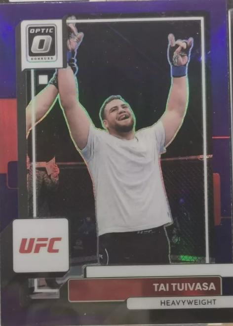 Tai Tuivasa 2023 Panini Donruss Optic UFC Base #47 Purple